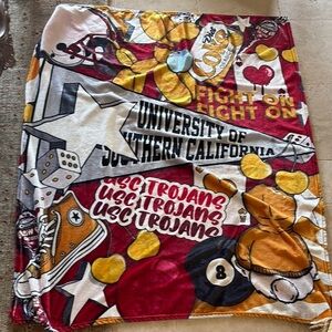 USC Trojans CUSTOM Fleece Blanket